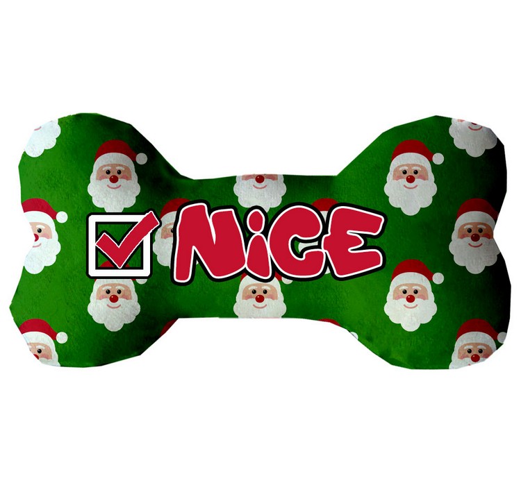 Nice List 8 inch Bone Dog Toy